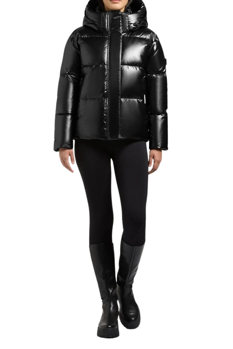 KHUJO Μπουφάν DEVINA3 SHINY - BLACK-1092JK263-BLACK