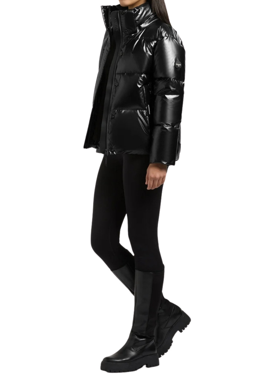KHUJO Μπουφάν DEVINA3 SHINY - BLACK-1092JK263-BLACK