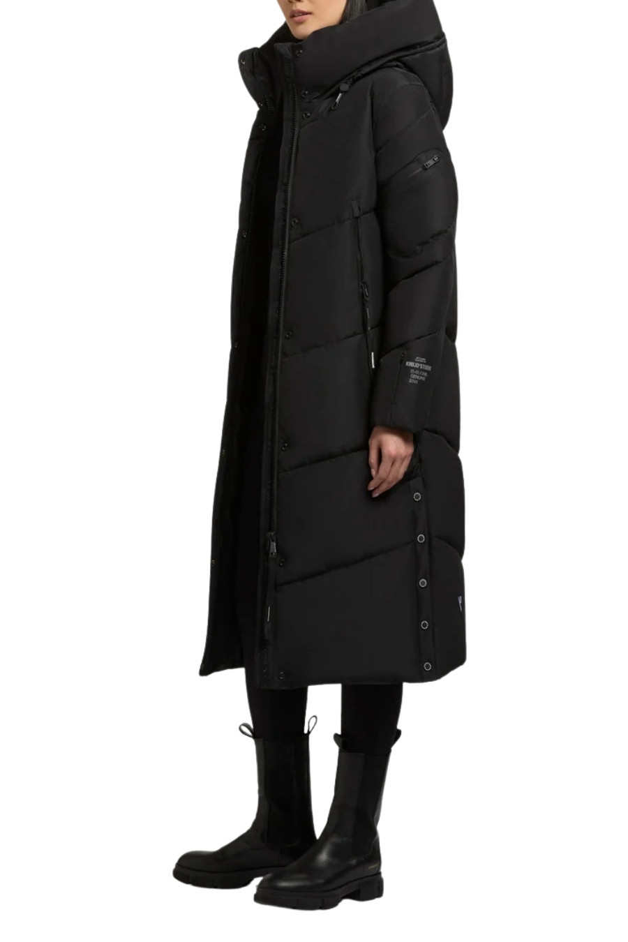 KHUJO Μπουφάν PULSET2 - BLACK-1208CO263-BLACK