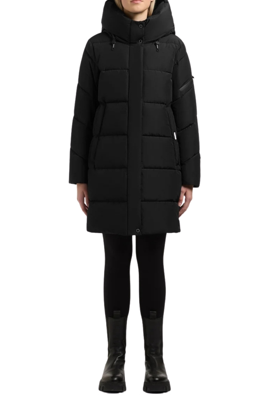 KHUJO Μπουφάν EMORY WITH BAG - BLACK-1263CO263-BLACK