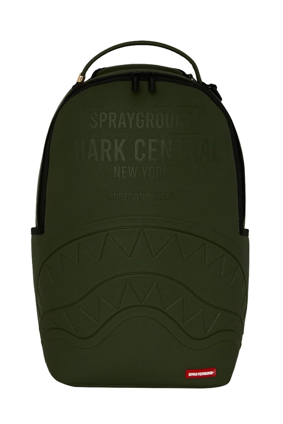 SPRAYGROUND Σακίδια πλάτης - Backpacks SHARK CENTRAL EMBOSSED GREEN NYLON BACKPACK - ΧΑΚΙ-B9628-KHAKI