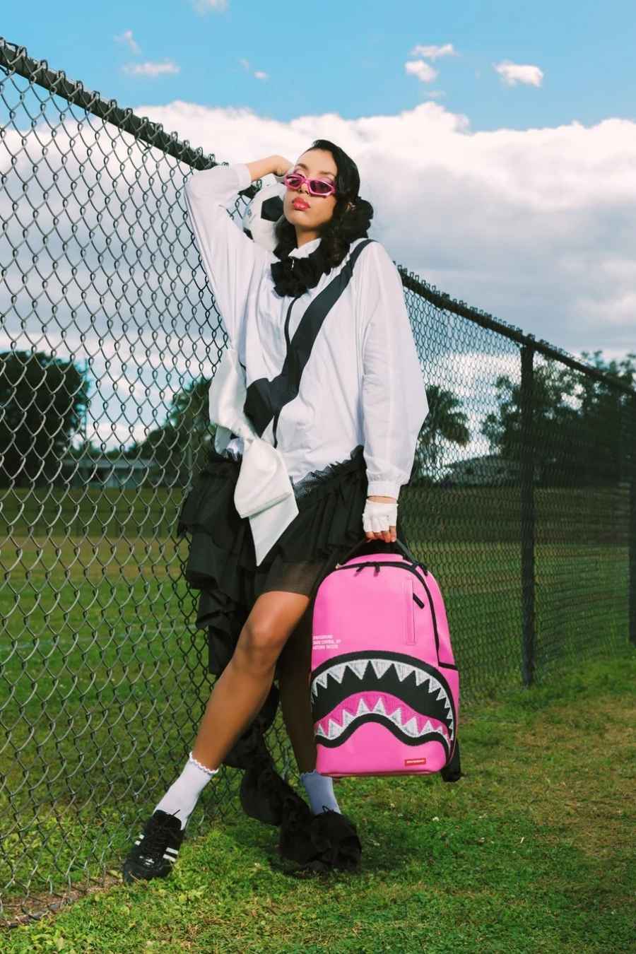 SPRAYGROUND Σακίδια πλάτης - Backpacks SHARK CENTRAL PINK EMBROIDERED SHARK BACKPACK - Ροζ-B9630-MULTI