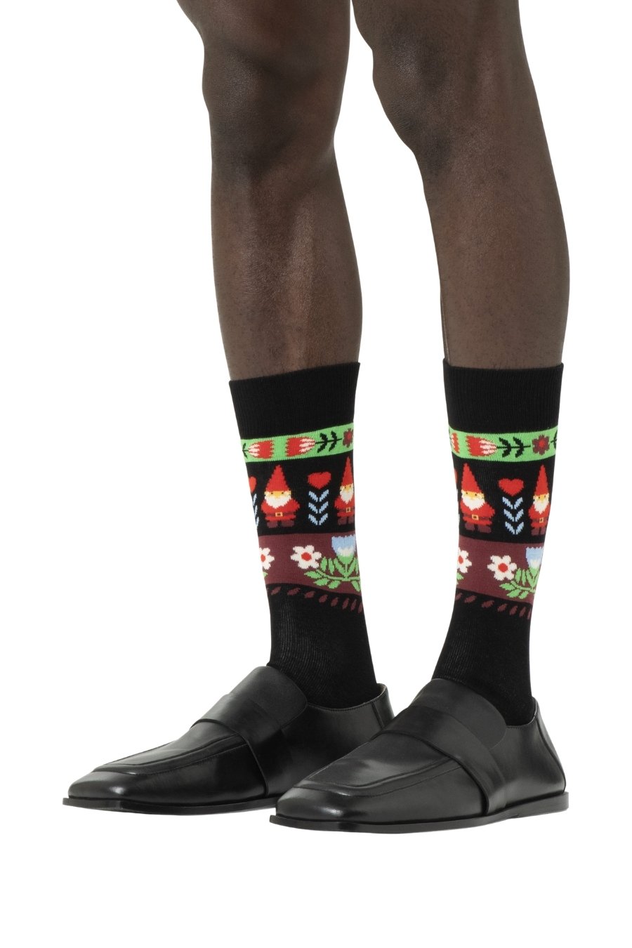 HAPPY SOCKS Folklore Christmas Stripe Κάλτσες - Μαύρο-P006141-BLACK