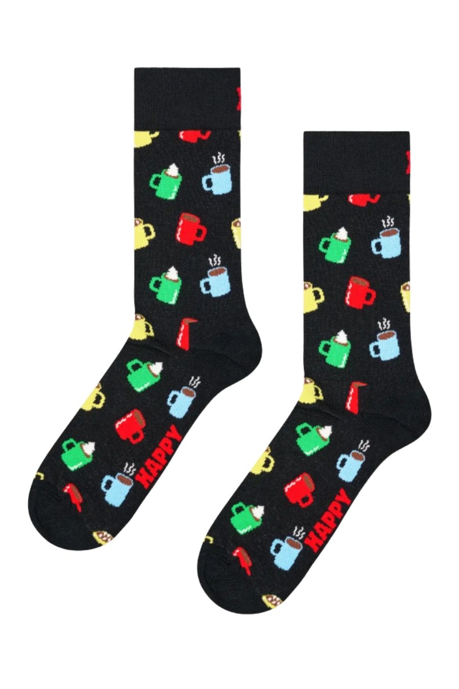 HAPPY SOCKS Hot Chocolate Κάλτσες - Μαύρο-P006262-BLACK