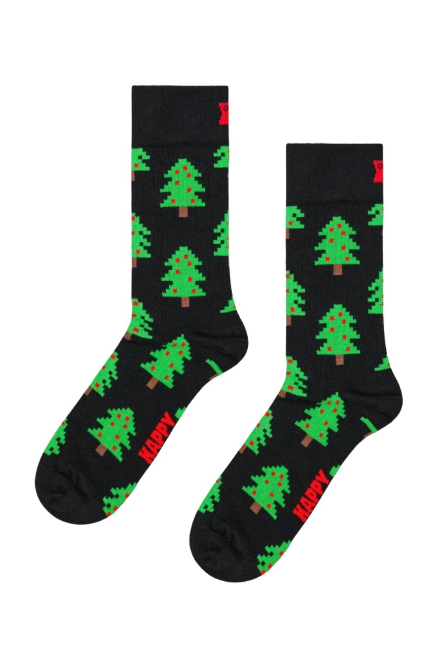 HAPPY SOCKS Holiday Trees Κάλτσες - Μαύρο-P006817-BLACK